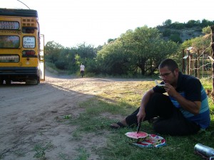 casey-eats-watermelon-outside-mccains-hidden-valley-ranch